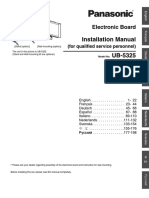 Installation Manual UB-5325 UB-5825: Electronic Board
