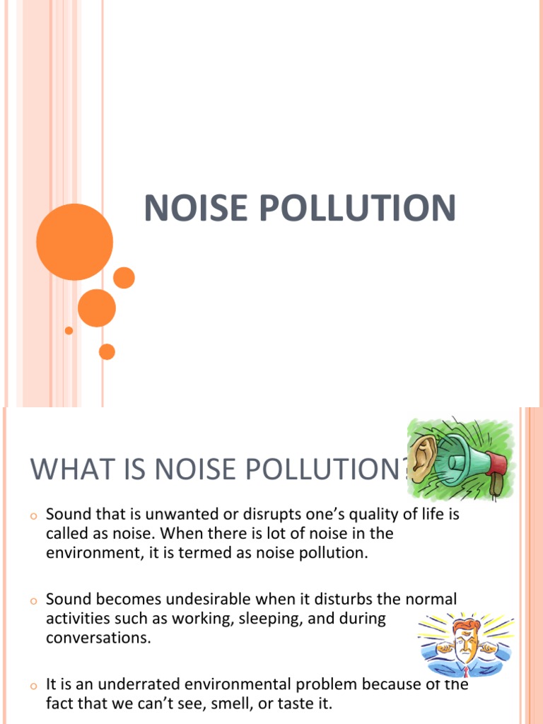 Understanding Noise Pollution and Solutions | PDF