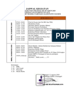 Jadwal Kegiatan HUT Pramuka