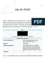 Dir (Comando de DOS)