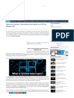 Que Hace El Proceso Interrupciones Del Sistema en Windows - HTML