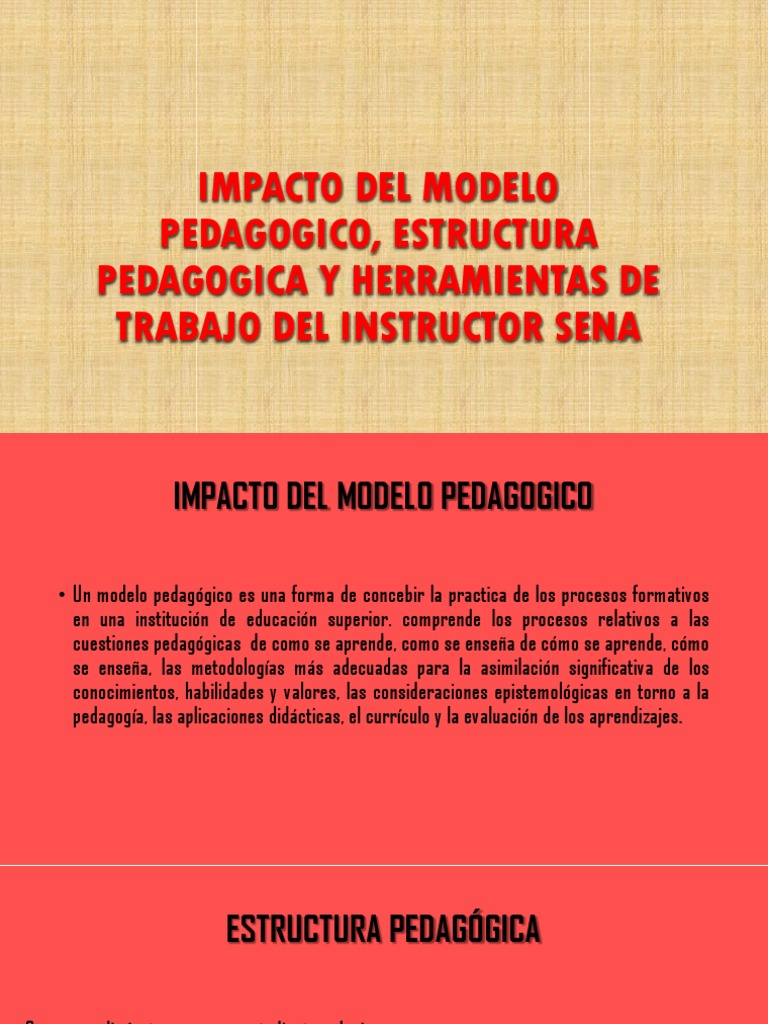 Impacto del Modelo Pedagógico SENA | PDF | Aprendizaje | Evaluación