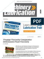 Visgage Viscosity Comparator Determines Fluid Viscosity