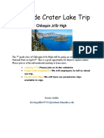 2 Week 1 Lab 1 7th Grade Crater Lake Trip