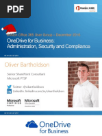 OneDrive For Business Administration Security Compliance