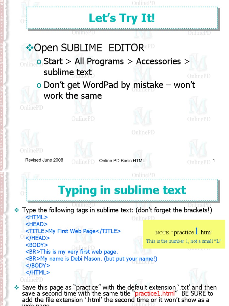 Let s try it open sublime editor pdf hyperlink html