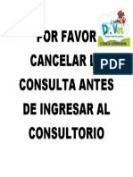 Cancelar Consult aantes de ingresar al consultorio