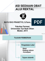 Bahan Kuliah, Penyampaian Obat Mel Rektal. 2014