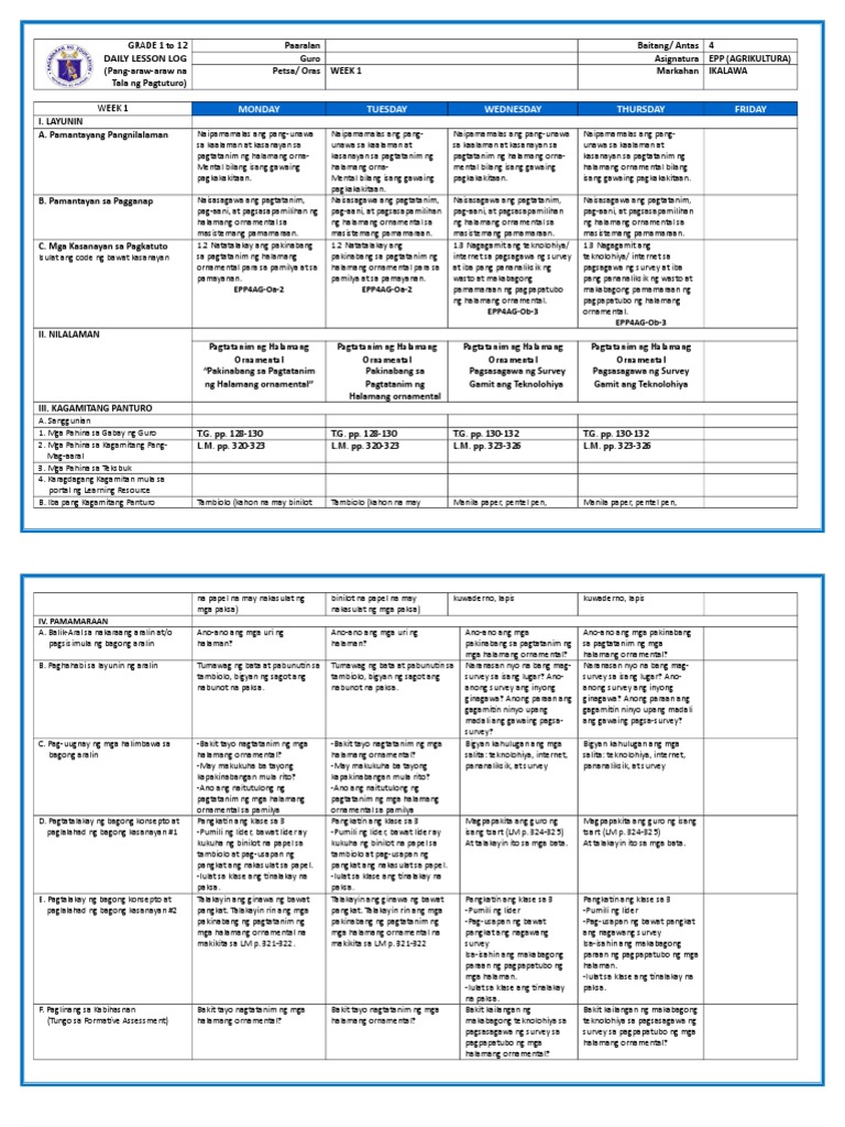 DLL EppAgriculture Complete Quarter 2 Week 19 PDF