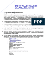 Pedro Finkler - El Formador y La Formación para La Vida Religiosa