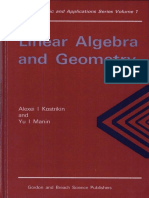 [Algebra, Logic and Applications, Volume 1] Alexei I. Kostrikin, Yu. I. Manin - Linear Algebra and Geometry (1989, CRC Press).pdf