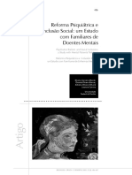 Reforma Psiquiátrica e Inclusão Social Um Estudo Com Familiares de Doentes Mentais.