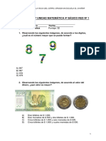 EVALUACIÓN 1º UNIDAD MATEMÁTICA 4º BÁSICO RED Nº 1