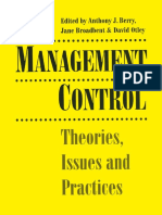 Management Control - Theories, Issues and Practies