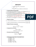 Derivadas: Teoremas Básicos para Derivadas 1. ( ), ( ) 0