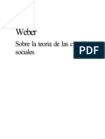 Weber Max - Sobre La Teoria de Las Ciencias Sociales