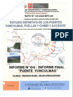 PUENTE YUNCULMAS - VOL. 07 - PRESUPUESTO DE OBRA Y ANALISIS DE PRECIOS UNITARIOS.pdf