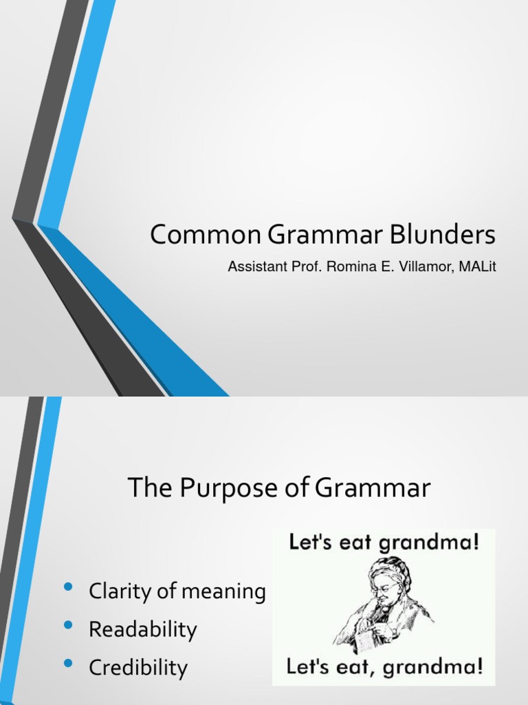 Common Grammar Mistakes Guide | PDF | Comma | Grammatical Gender