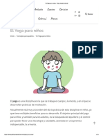 El Yoga para Niños - Psico Ayuda Infantil