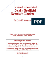 Ravenloft - Timeline PDF