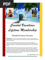 Coastal Vacations Lifetime Membership: Detailed Product Overview