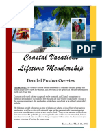 Coastal Vacations Lifetime Membership: Detailed Product Overview