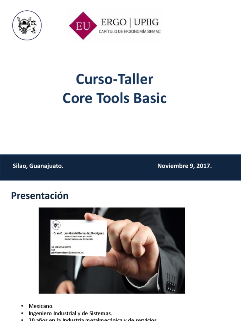 Curso de Core Tools en Monterrey | PDF | Calidad (comercial ...