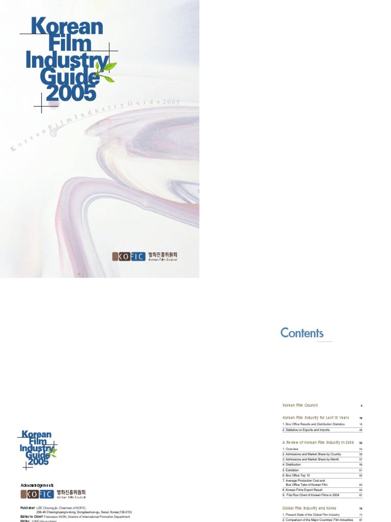 Korean Film Industry Guide 2005 PDF Film Industry Independent Film