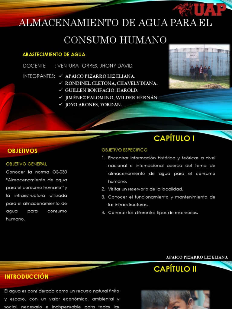 Almacenamiento de Agua para Consumo Humano | PDF | Reservorio | Agua