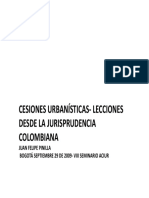 Las Cesiones Urbanisticas Obligatorias-Pinilla Juan Felipe-Presentacion