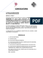 Convocatoria Sindical