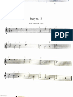 Study: Half Note With D T