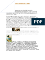 Violencia y Conflictos Internos en El Peru