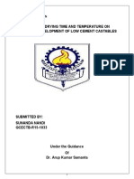 Effect of Drying Time and Temperature On Strength Development of Low Cement Castables