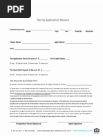 Uptown Flats: Rental Application Receipt