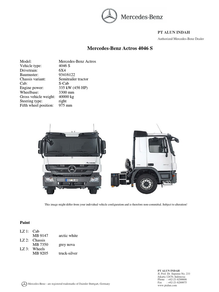 actros-4046-s-6x4-33-full-spec-pdf-mercedes-benz-transmission