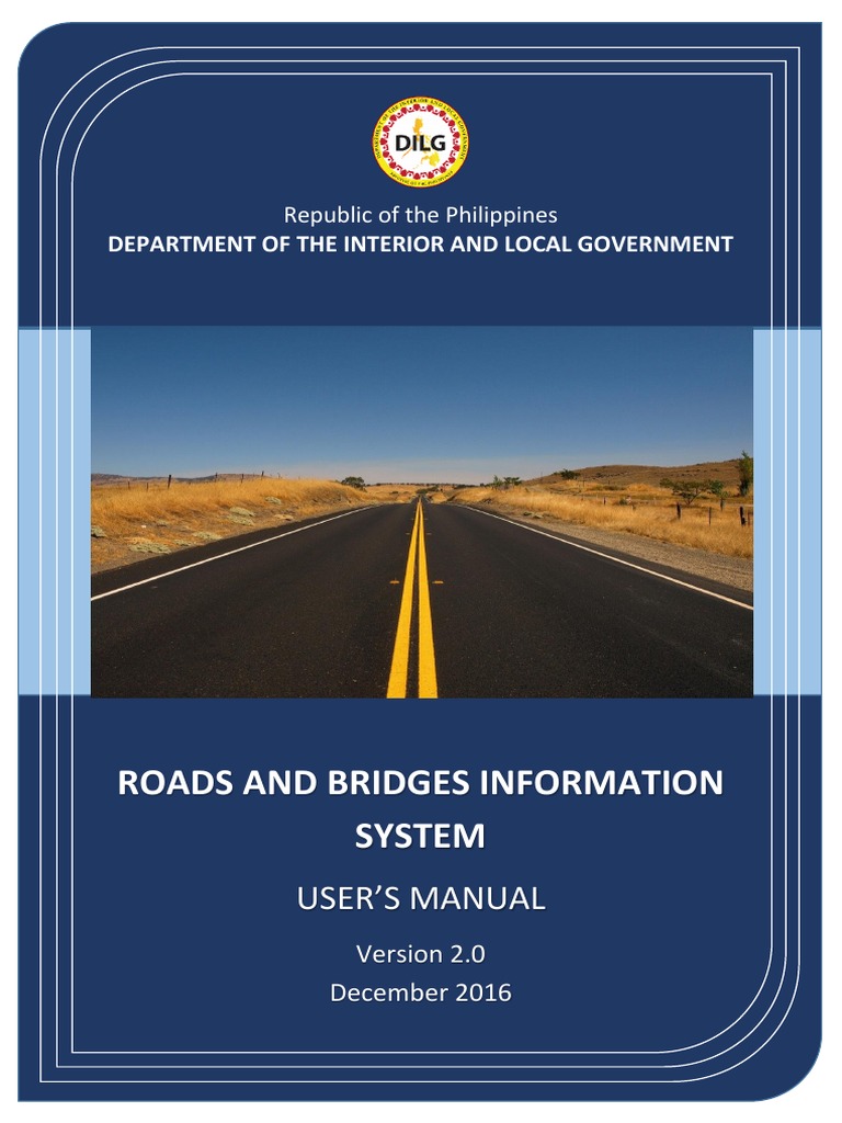 Road and Bridges Information System PDF Menu Password