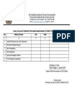 Hasil Evaluasi Penyampaian Informasi Di Tempat Pendaftaran