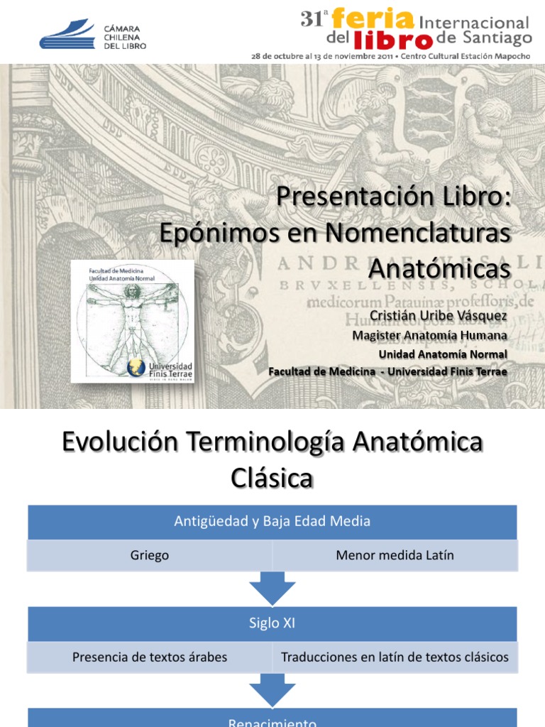 Epónimos en Anatomía y Nomenclaturas | PDF