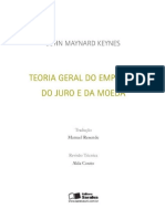 KEYNES, John Maynard - A Teoria Geral Do Emprego, Do Juro e Da Moeda PDF