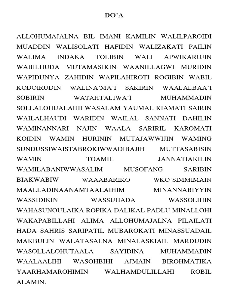 Doa | PDF