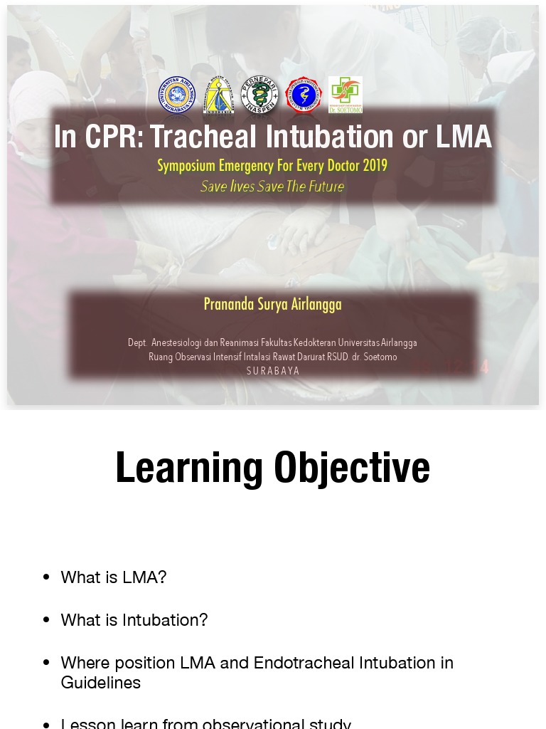 ETT Vs LMA PDF Cardiopulmonary Resuscitation Respiratory System