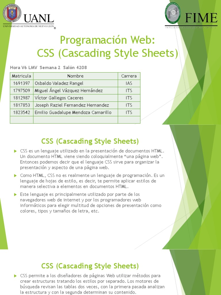 CSS (Cascading Style Sheets) | Hojas de estilo en cascada | HTML