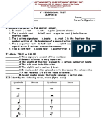 1st Periodical Test Mapeh 3