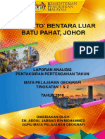 Laporan Pentaksiran Pertengahan Tahun Mata Pelajaran Geografi Ting 1 & 2 SMK Dato' Bentara Luar 2018