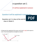 Tute Question Set 1: Questions 2 and 5 Will Be Explained in Lecture-Tute Class