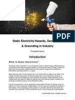 Static Electricity Hazards, Generation and Grounding in Industry