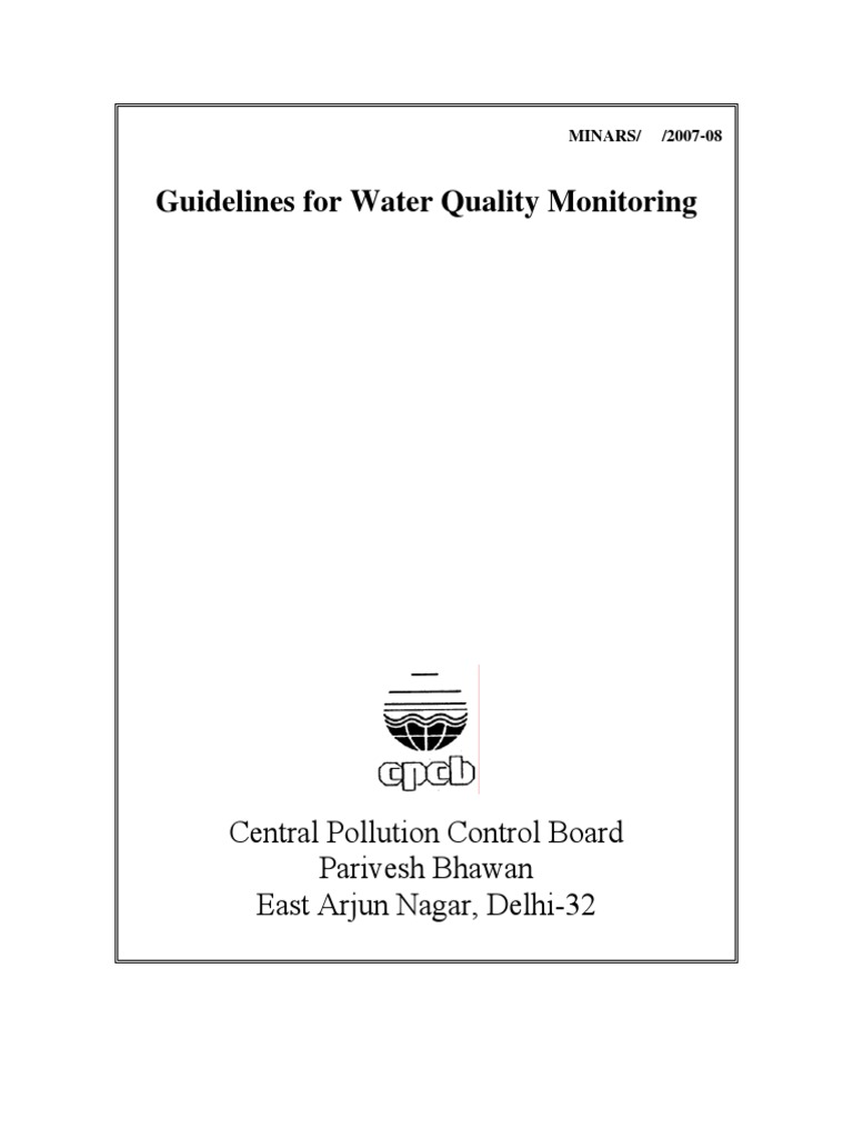 Water Quality Monitoring PDF Environmental Monitoring Water Quality