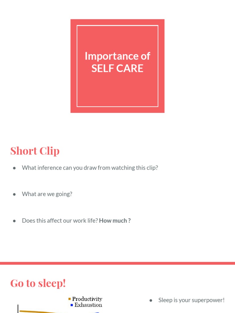 Essential Self-Care Tips for Productivity | PDF
