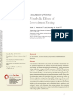 Metabolic Effects of Intermittent Fasting: Annual Review of Nutrition